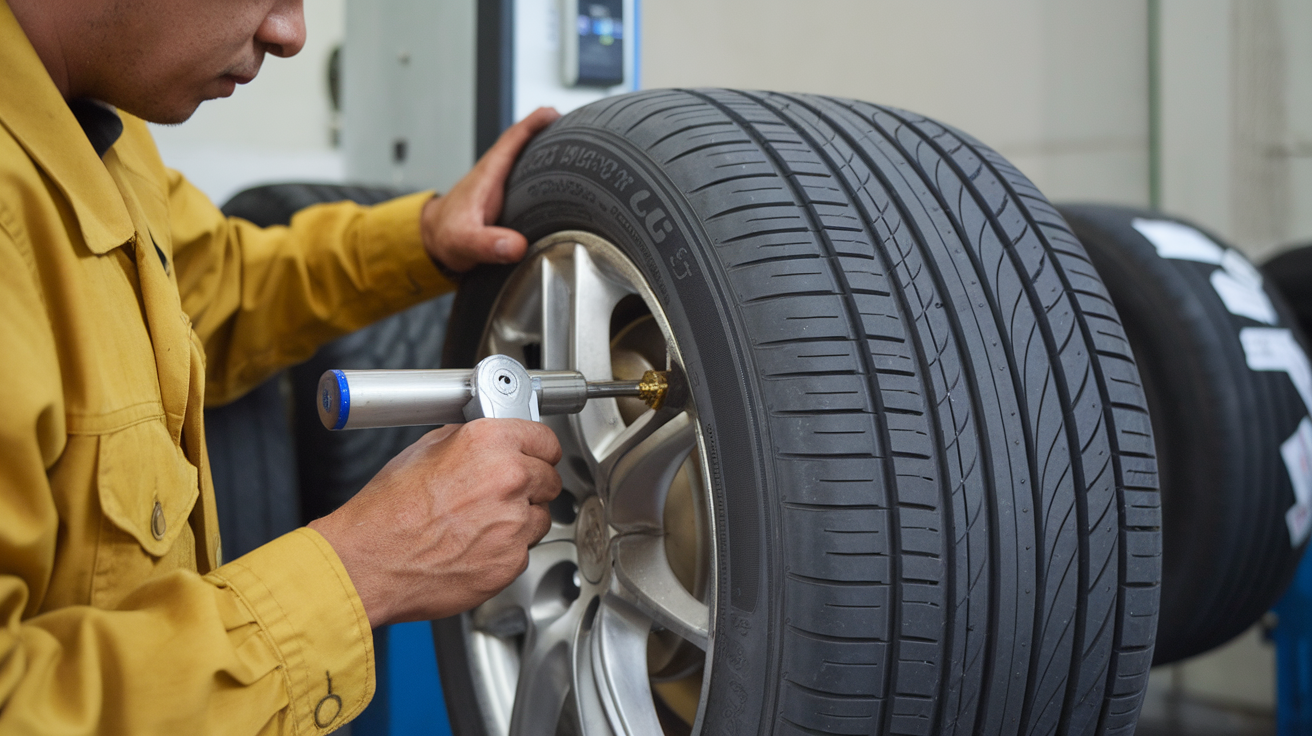 car tyre inspection