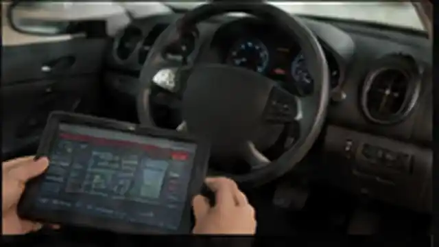 Diagnostic scan used to review electronic conditions after an impact
